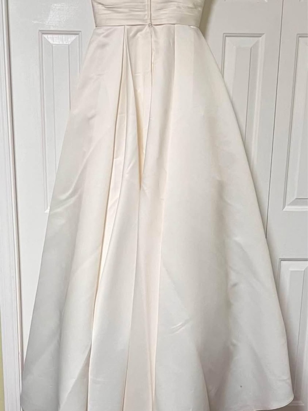Ivory Satin Wedding Dress - Picture 2 of 6